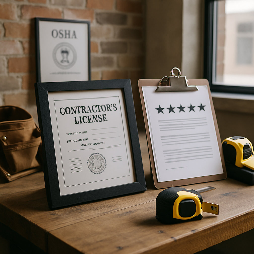 KENSTRUCTION Professional Credentials